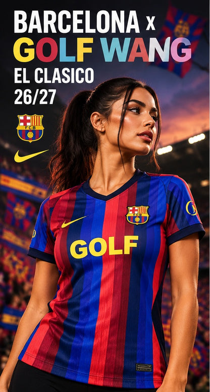 Affiche premium maillot femme Barcelona x Golf Wang 2026-2027