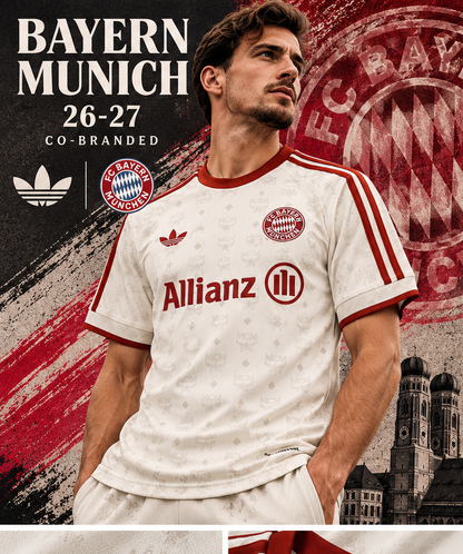 Maillot Bayern Munich co-branded beige 2026/27 - poster