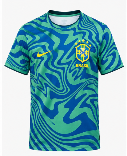 Maillot entraînement Brésil 26/27 vue avant sur fond blanc