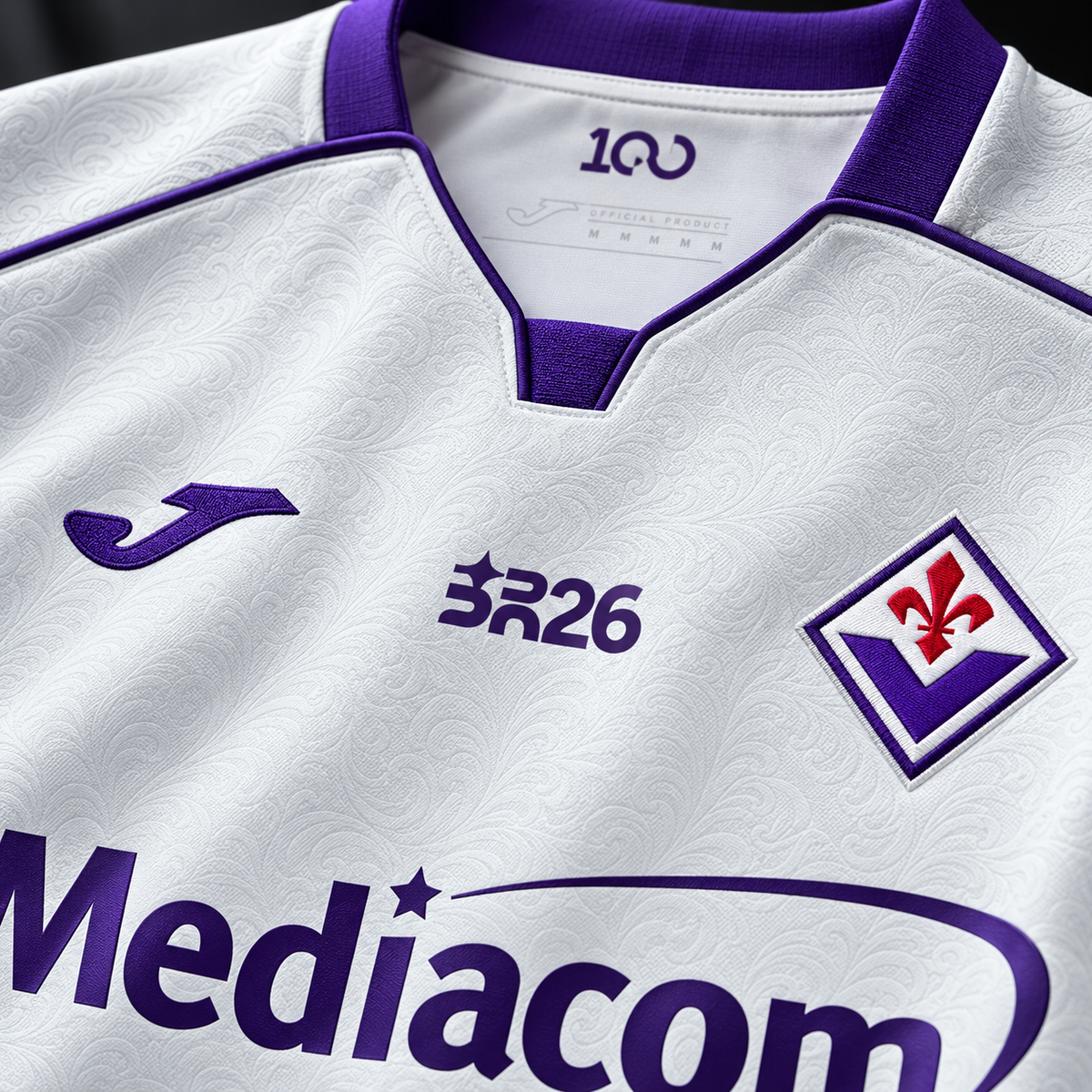Fiorentina extérieur 2026-2027 gros plan matière