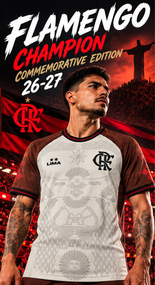 Flamengo édition commémorative 2026-2027 – Affiche premium édition commémorative crème et marron