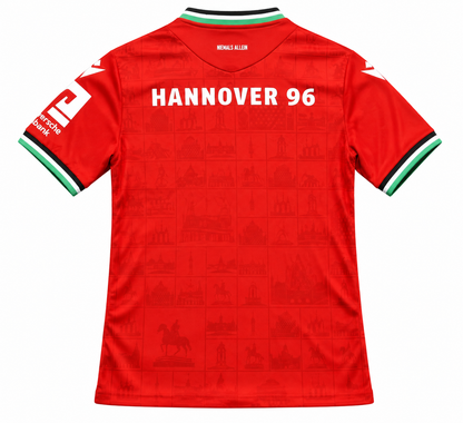 Hannover 96 Home 2026-2027 Vue arrière fond blanc