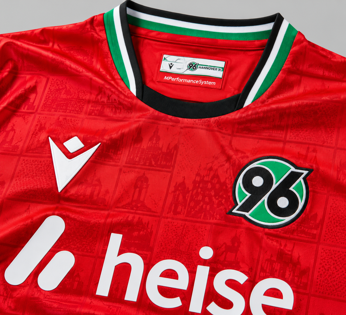 Hannover 96 Home 2026-2027 Détail tissu et écusson