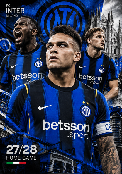 Affiche premium Inter Milan domicile 2027-2028
