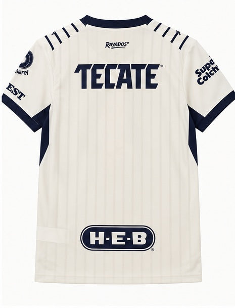 Monterrey 2026-2027 Third – Maillot vue arrière sur fond blanc