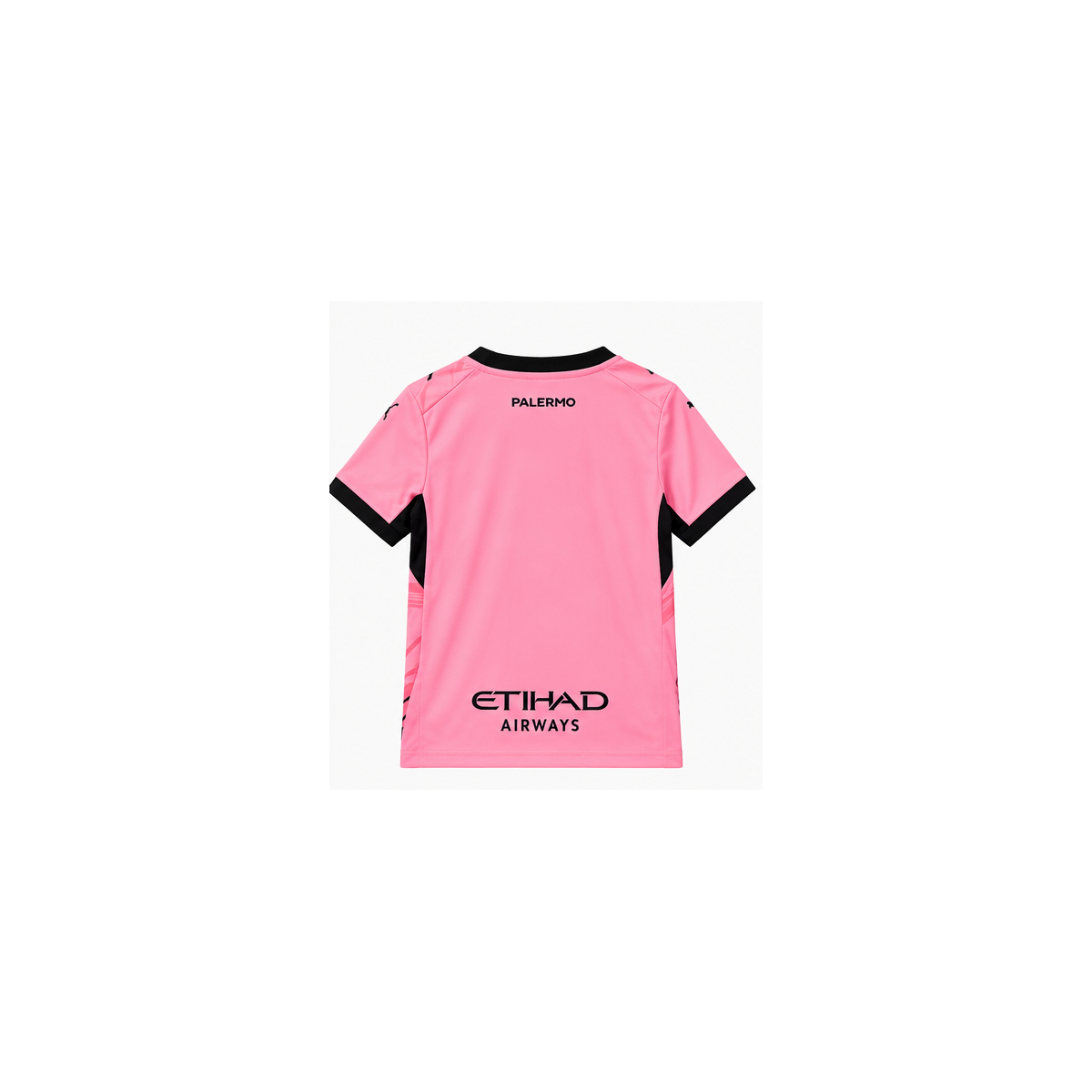 Palermo FC enfant extérieur 2026-2027 – Maillot rose vue arrière fond blanc