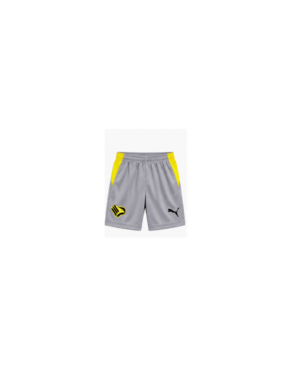 Palermo FC enfant domicile 2026-2027 – Short gris accents jaunes sur fond blanc