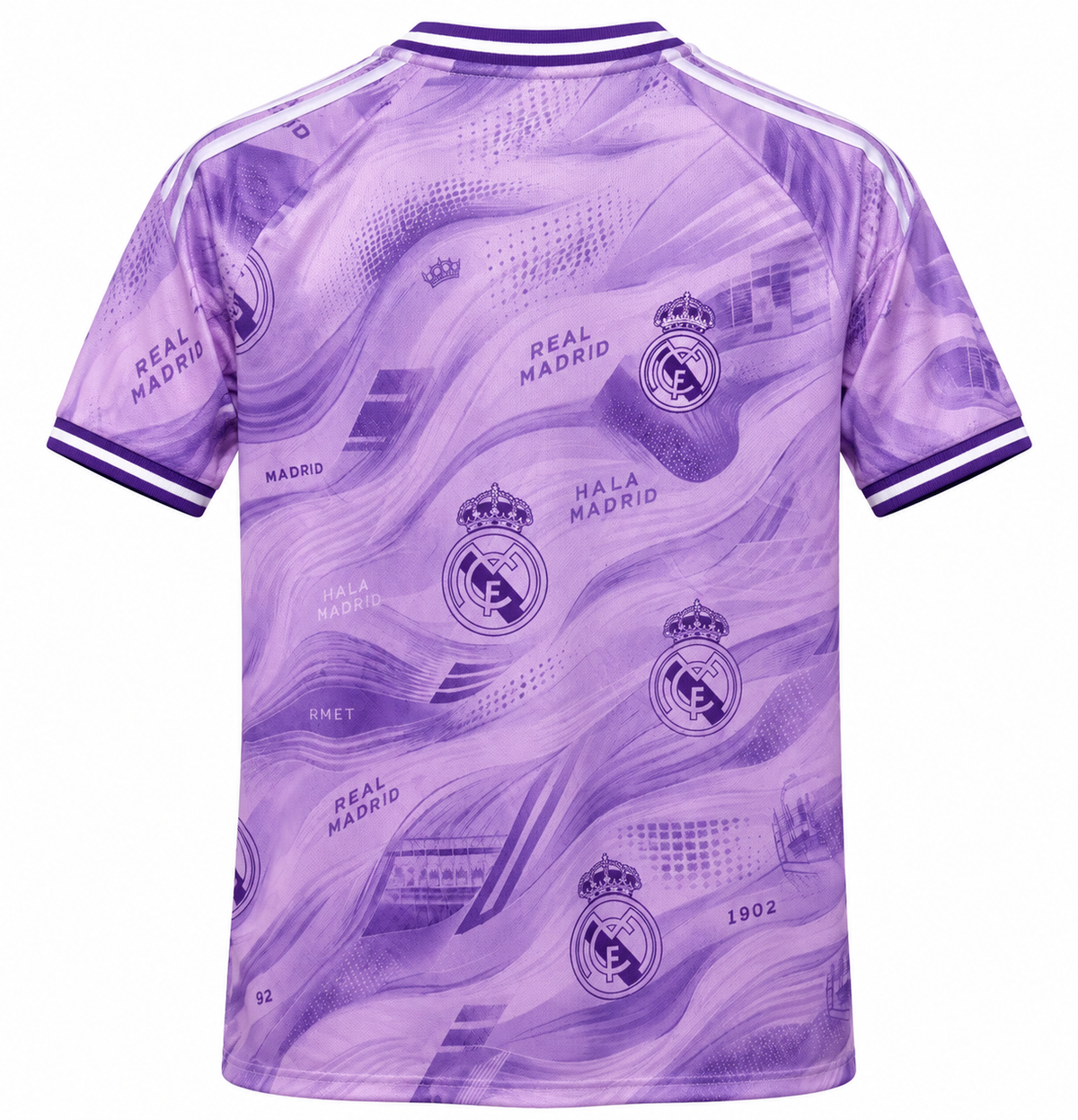 Real Madrid Special Edition Purple 2026-2027 vue arrière fond blanc