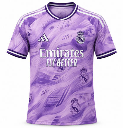 Real Madrid Special Edition Purple 2026-2027 vue avant fond blanc