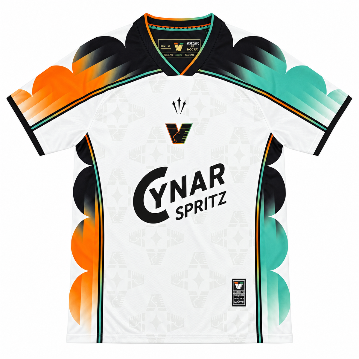 Venezia FC extérieur 2026-2027 vue avant sur fond blanc
