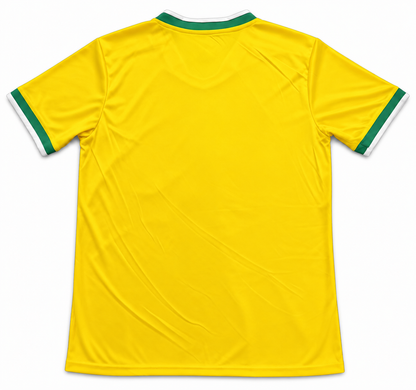 Maillot training Flamengo jaune – vue de dos sur fond blanc