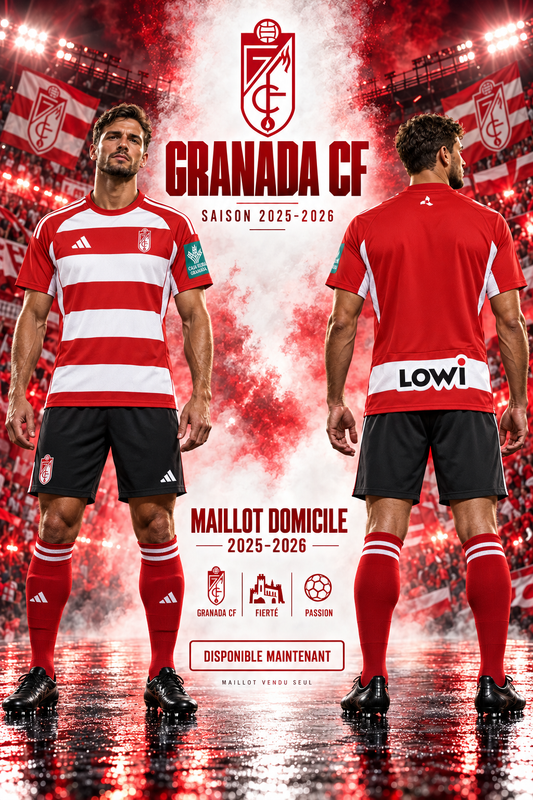 Granada CF domicile 2025-2026 – Affiche face et dos