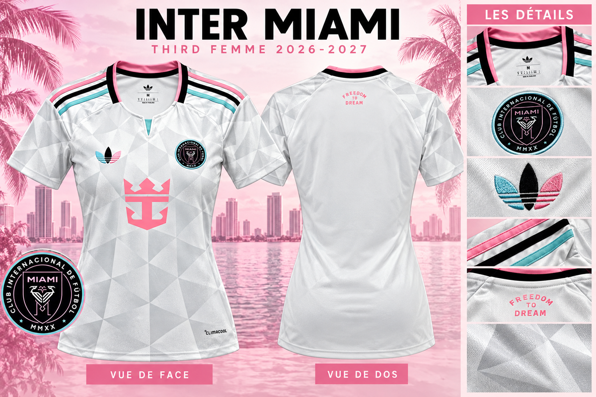 Maillot Inter Miami third femme 2026-2027 — présentation et détails