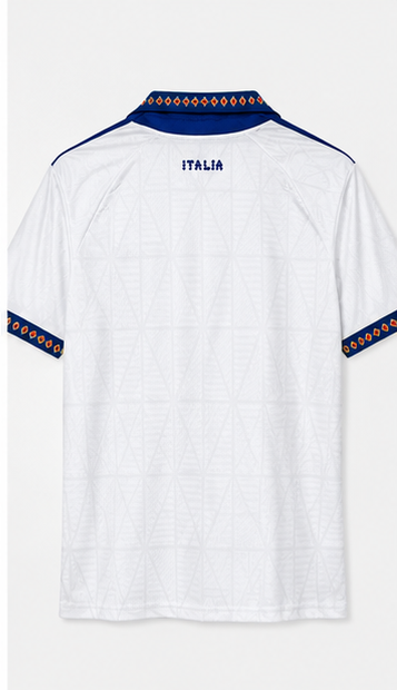 Italie maillot extérieur blanc bleu 2027/2028 - dos