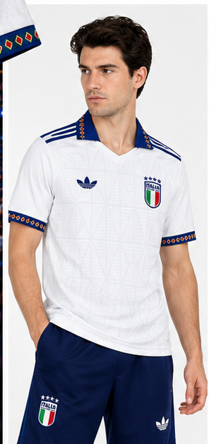 Italie maillot extérieur blanc bleu 2027/2028 - mannequin