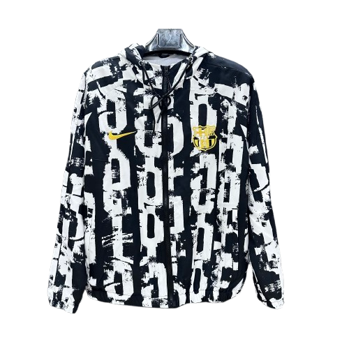 Coupe vent Black and white FC Barcelone 2025-2026