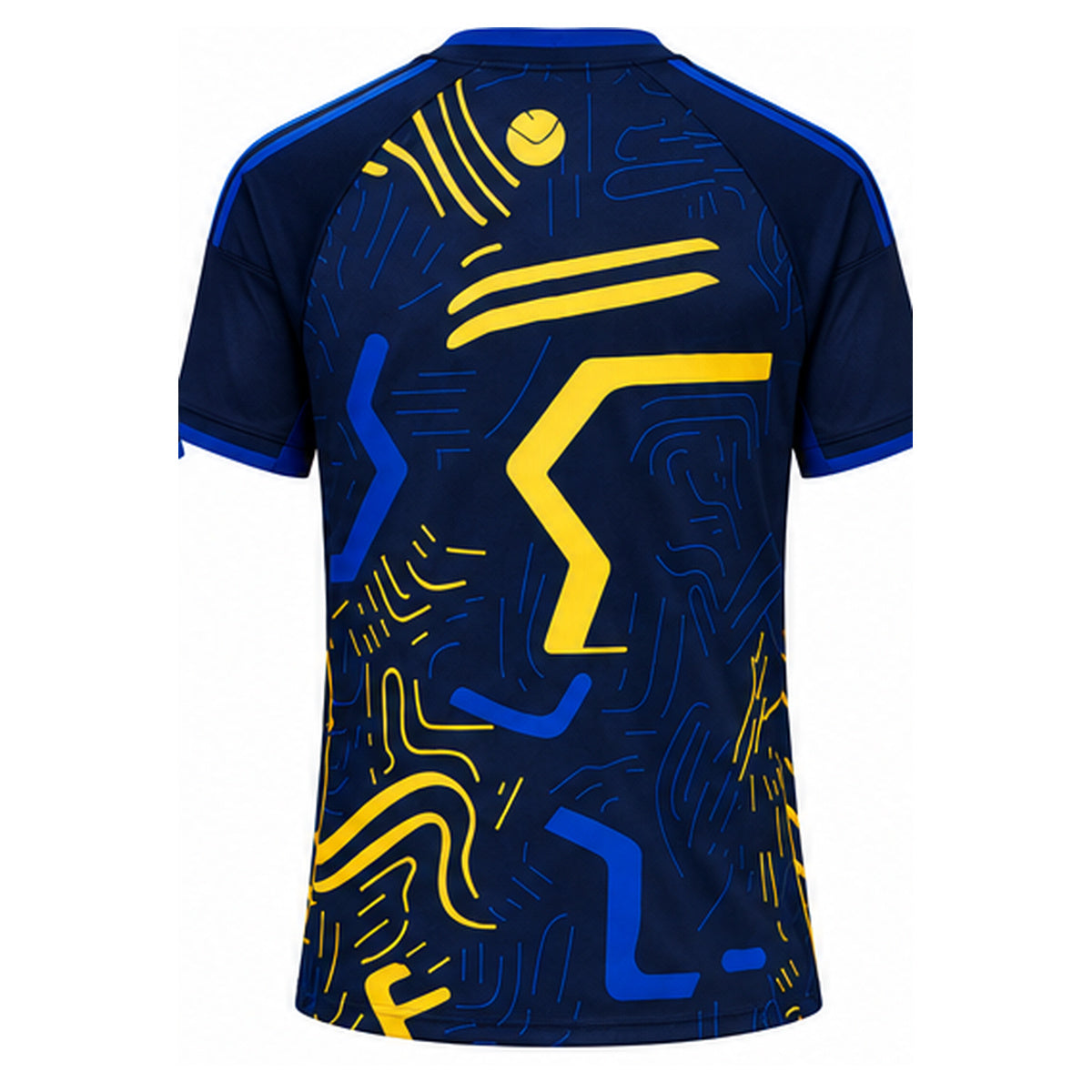 Leeds United Third 2026-2027 - vue arrière sur fond blanc