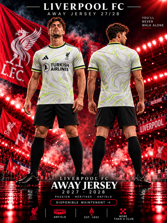 Affiche premium Liverpool FC Away Jersey 2027-2028