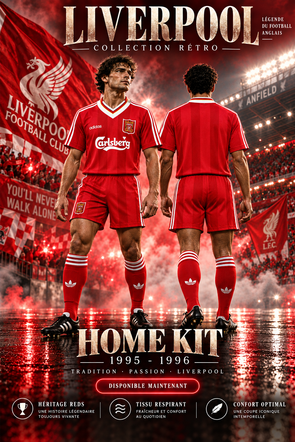 Liverpool domicile 1995-1996 — affiche