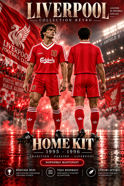 Liverpool domicile 1995-1996 — affiche