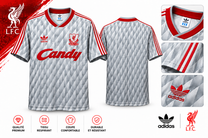 Liverpool extérieur 1989-1991 sans patch — détails