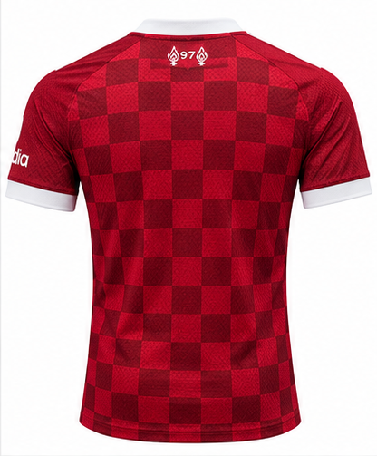 Maillot Liverpool domicile 27/28 dos sur fond blanc