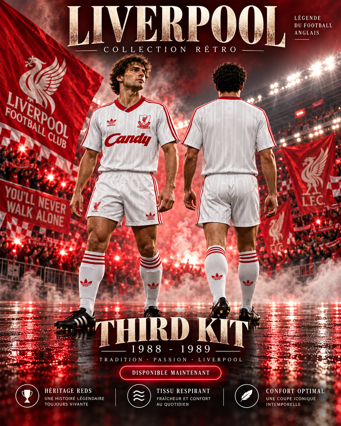 Maillot Liverpool third 1988-1989 — affiche