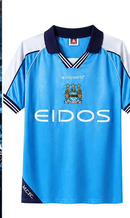 Manchester City maillot rétro domicile 1999-2001 - front