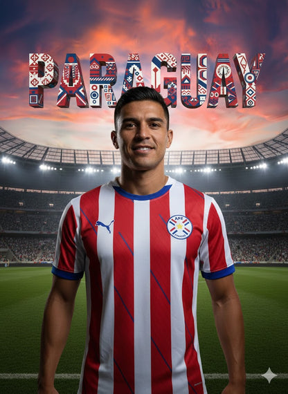 Maillot Domicile Paraguay 2024-2025 🇵🇾