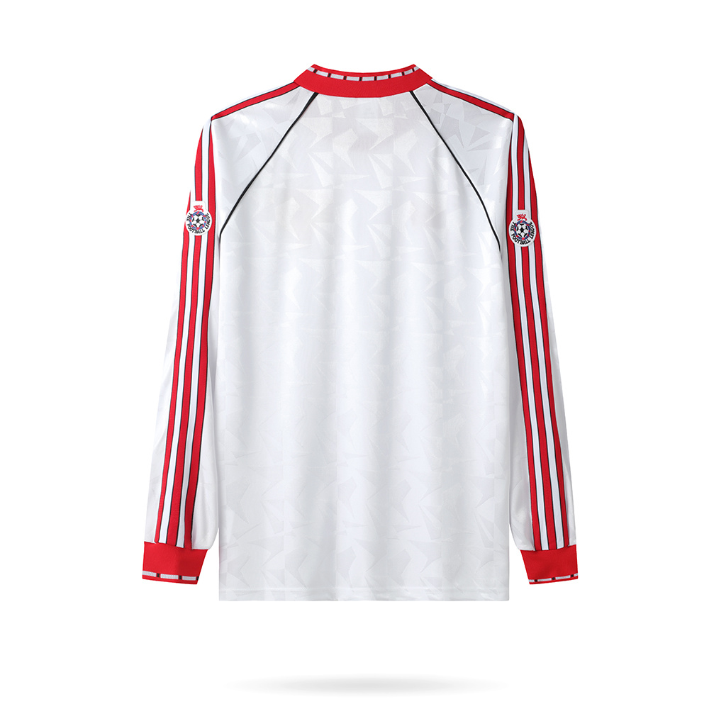 Dos maillot rétro Manchester United 1991 manches longues