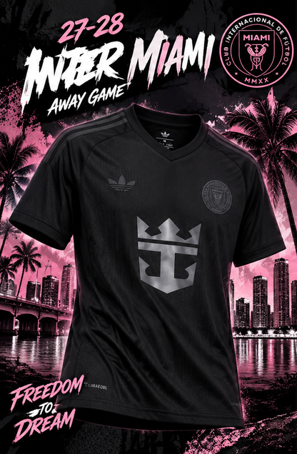 Inter Miami maillot extérieur noir Away Game 2027/2028 – affiche
