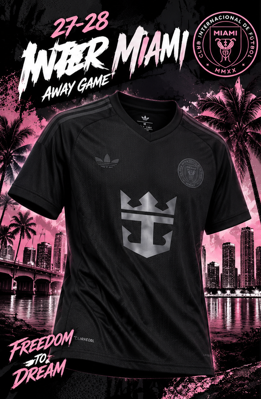 Inter Miami maillot extérieur noir Away Game 2027/2028 – affiche