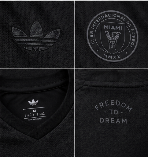 Inter Miami maillot extérieur noir Away Game 2027/2028 – detail