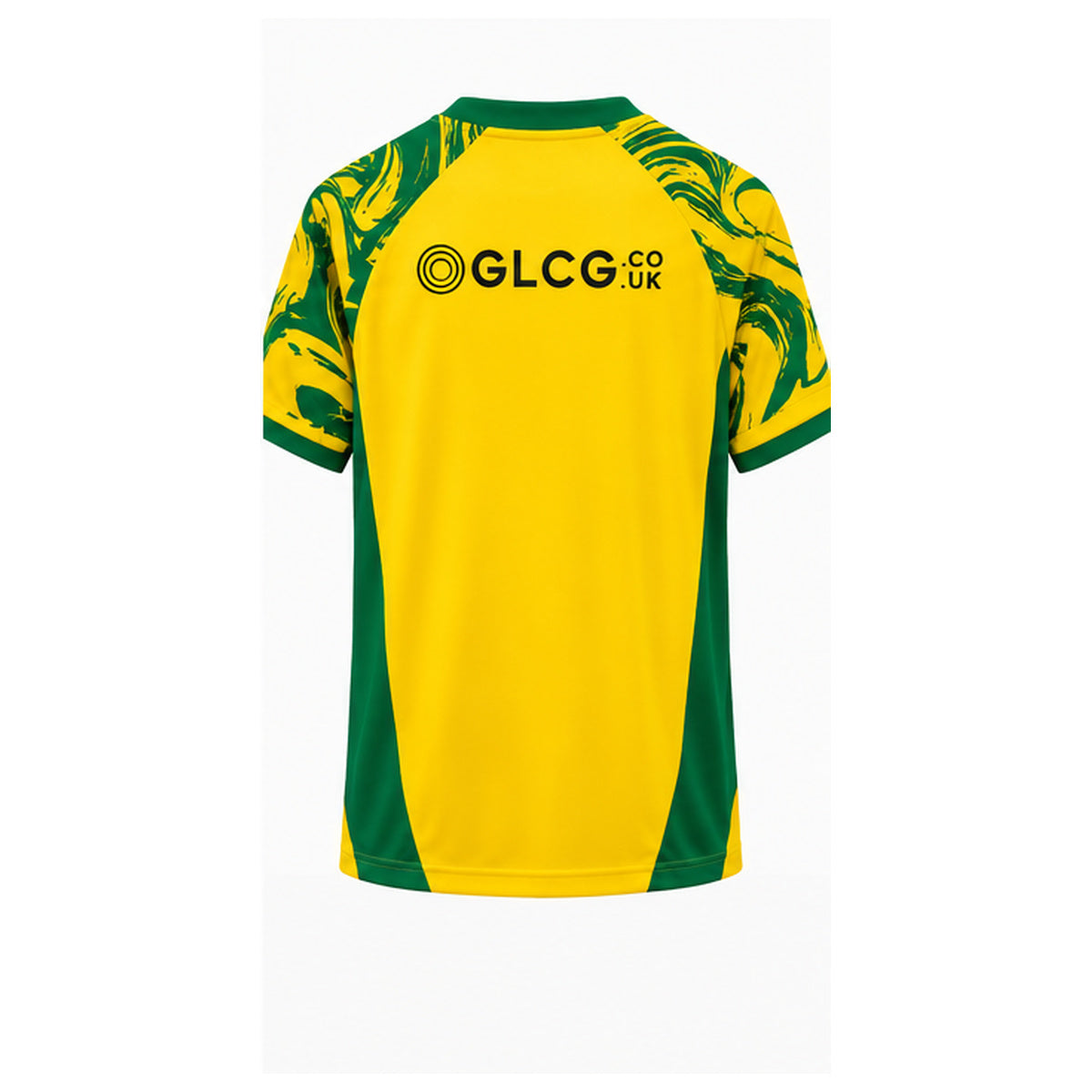 Maillot Norwich City 2026-2027 domicile, dos sur fond blanc
