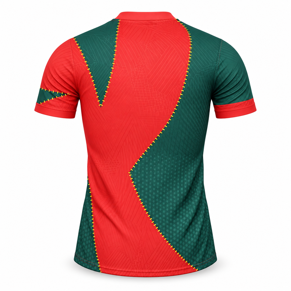 Marseille AFCON rouge et vert édition spéciale 2025-2026 – dos sur fond blanc