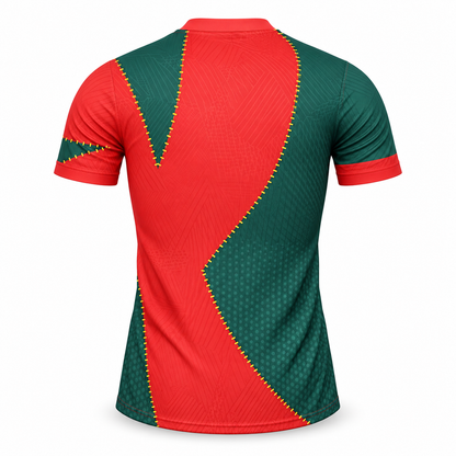 Marseille AFCON rouge et vert édition spéciale 2025-2026 – dos sur fond blanc