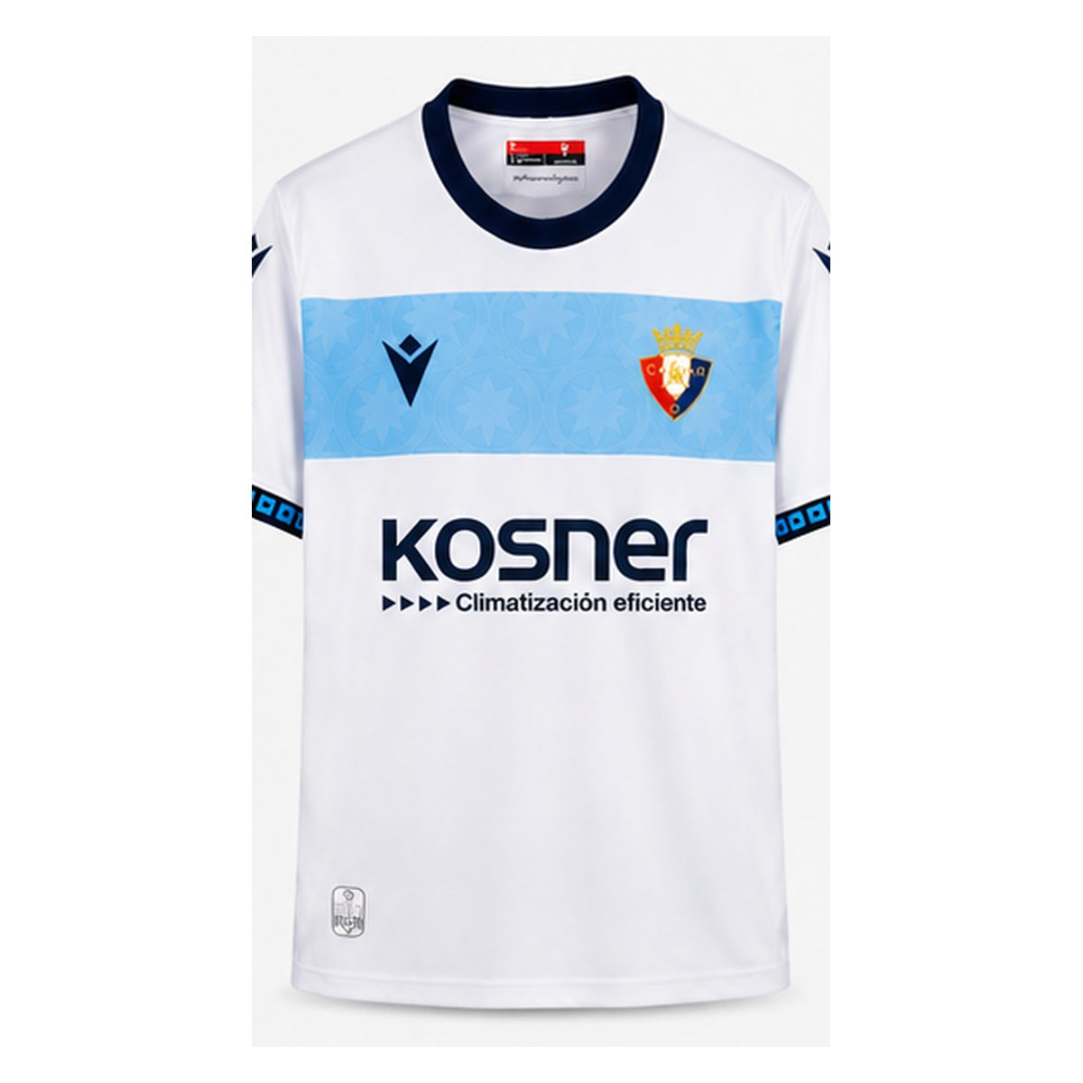 Maillot extérieur CA Osasuna 2026-2027, vue de face sur fond blanc