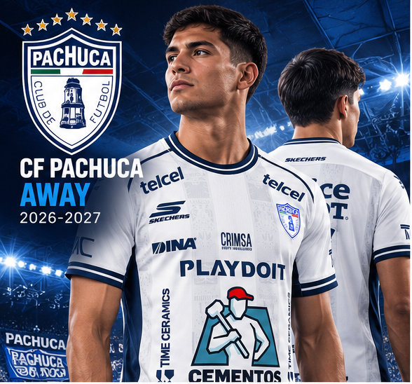 Maillot CF Pachuca extérieur 2026-2027 – affiche