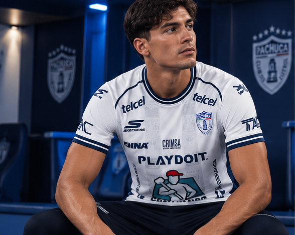Maillot CF Pachuca extérieur 2026-2027 – mannequin