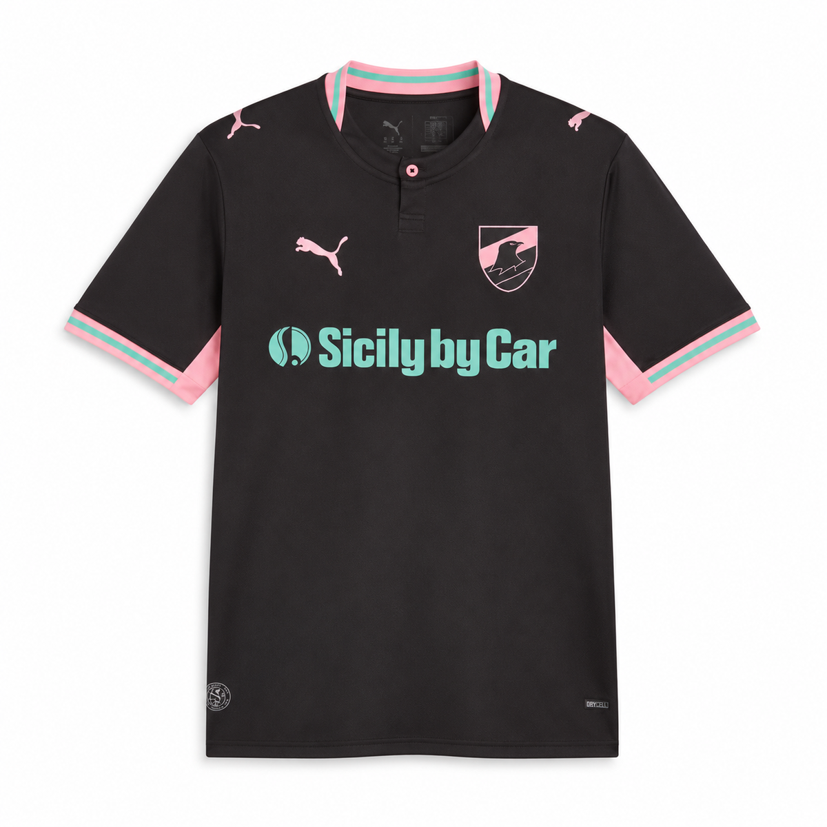 Maillot Palerme Third 2026-2027 noir rose et menthe — face