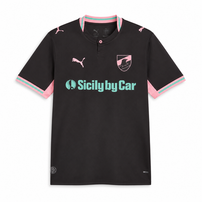 Maillot Palerme Third 2026-2027 noir rose et menthe — face