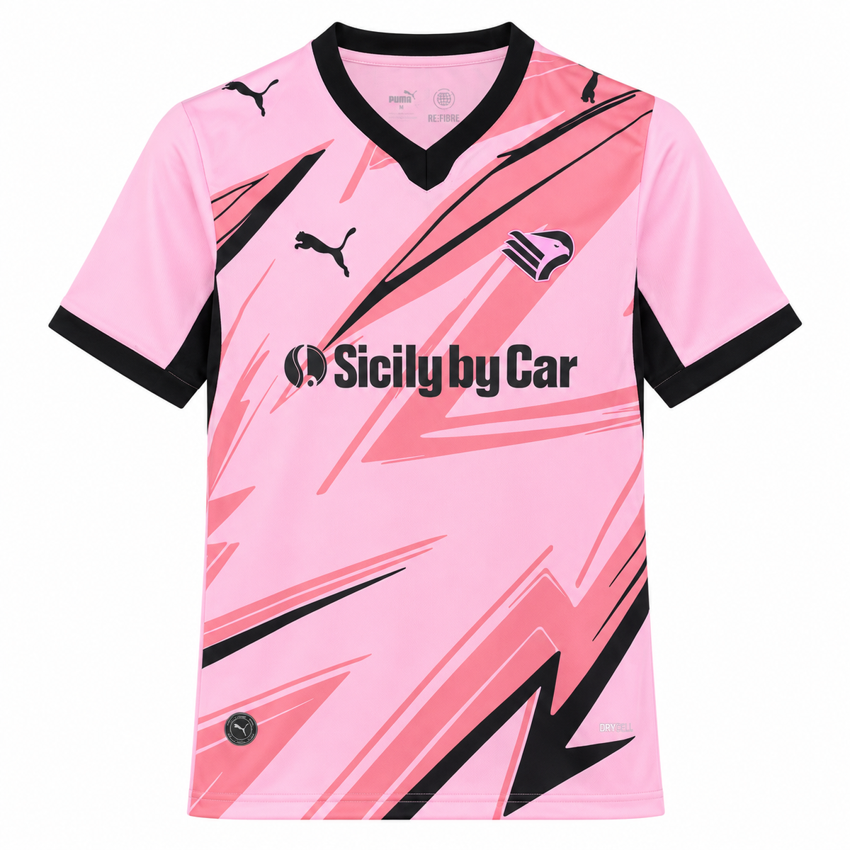Palermo FC maillot domicile rose et noir saison 2026/2027 face