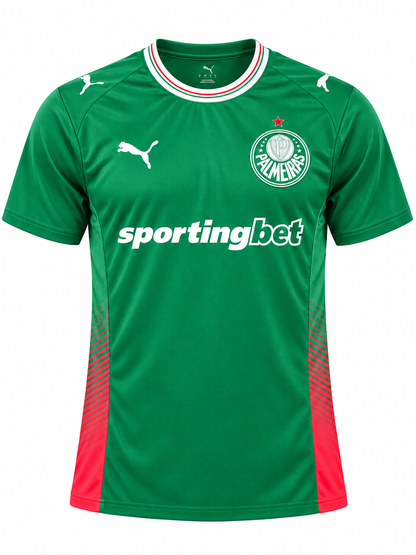 Palmeiras domicile 2026-2027 — vue avant sur fond clair