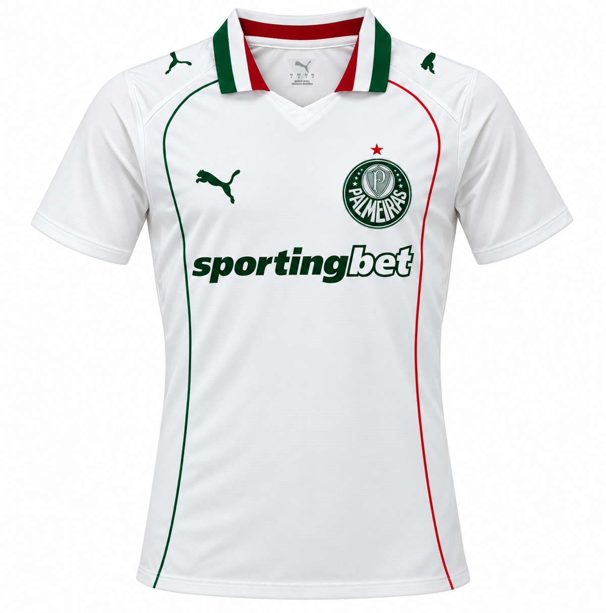 Palmeiras extérieur 2026-2027 — vue avant sur fond clair