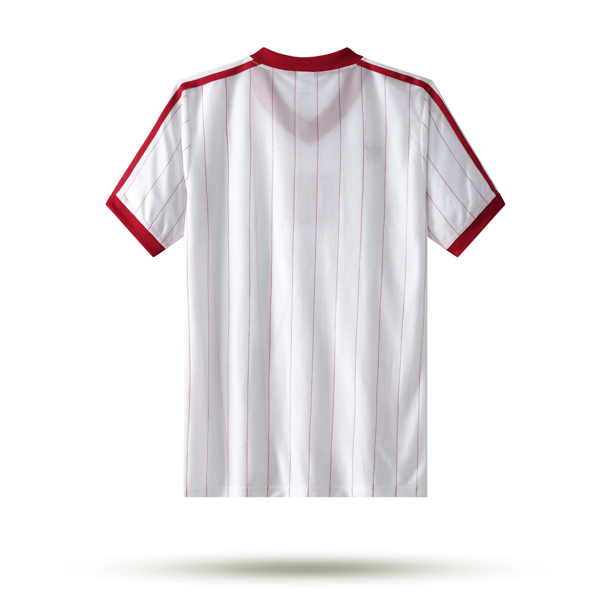 Dos du maillot rétro Pologne 1982 domicile sur fond blanc