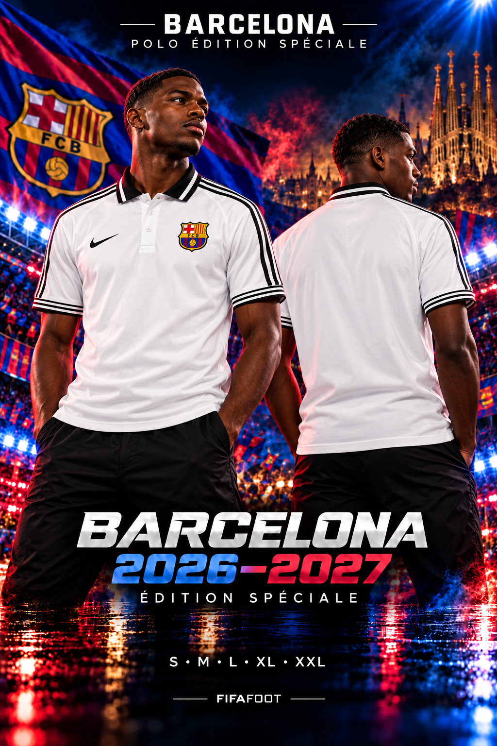 Polo FC Barcelone édition spéciale 2026-2027 — affiche