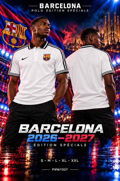 Polo FC Barcelone édition spéciale 2026-2027 — affiche