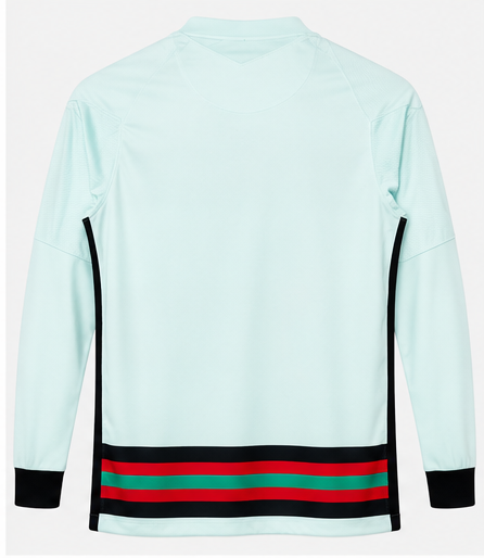 Portugal maillot extérieur rétro 2020 manches longues — dos