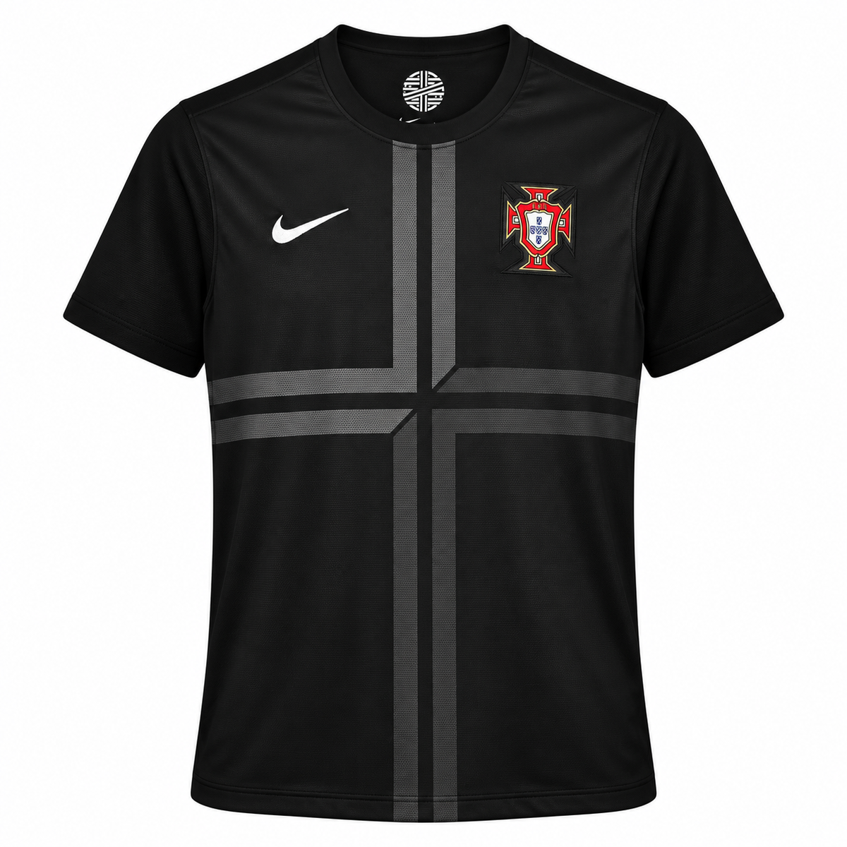 Portugal maillot extérieur rétro noir 2013 face