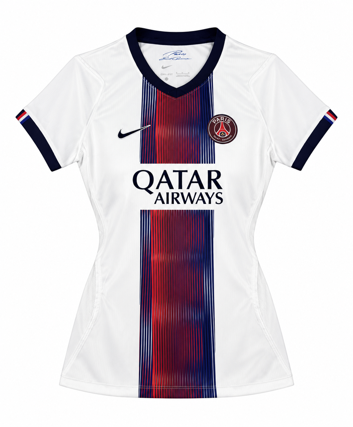 PSG extérieur femme 2026-2027 face fond blanc